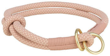 Trixie Soft Rope Zug-Stopp-Halsband rosa/hellros M