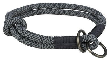 Trixie Soft Rope Zug-Stopp-Halsband schwarz/grau Größe: L