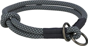 Trixie Soft Rope Zug-Stopp-Halsband schwarz/grau Gr&ouml;&szlig;e: M