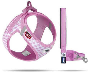 Curli Clasp Vest Geschirr Puppy Set pink-circles (9114717)
