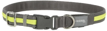 Kerbl Leuchthalsband Light & Reflex 35-50cm 20mm grau/neon gelb