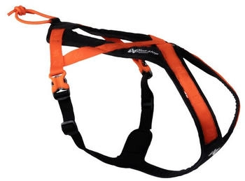 Non-stop dogwear Geschirr Rush Harness schwarz/orange Gr. 7