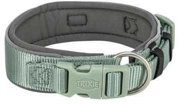 Trixie Premium Halsband extra breit salbei/grafit Gr. M-L