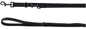 Flamingo Trainingsleine Abbi schwarz, Maße: 250 cm / 25 mm