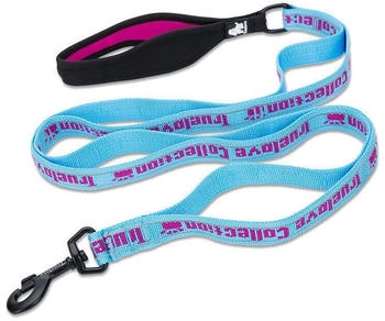 Truelove Nylon Leine mit Neopren unterlegtem Griff blau/pink, Größe: L
