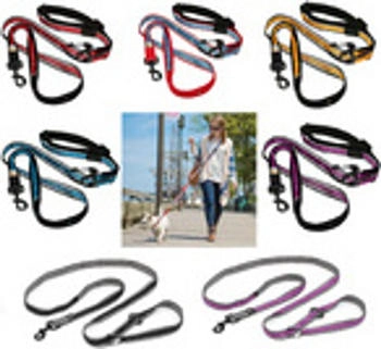 Kurgo Leine Reflect & Protect Quantum Leash rot/blau