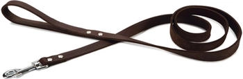 Beeztees Hundeleine Leder genietet braun, Maße: 165 cm / 20 mm