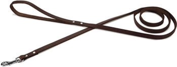 Beeztees Hundeleine Leder genietet braun, Maße: 165 cm / 12 mm