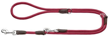 HUNTER Verstellbare F&uuml;hrleine Freestyle bordeaux, Ma&szlig;e: 8 mm / 200 cm