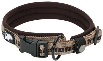 Truelove Nylon Halsband mit Neopren unterlegt braun, Größe: L