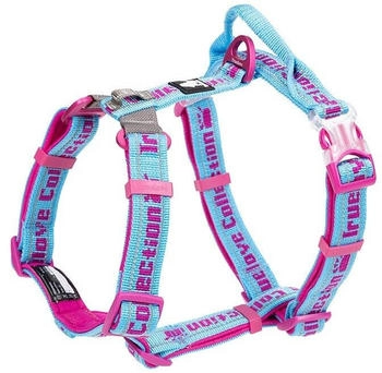 Truelove Escape Geschirr mit Neopren unterlegt blau/pink, Größe: S