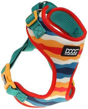 Doog Neopren Geschirr Scout rot/gelb/blau, Größe: XS