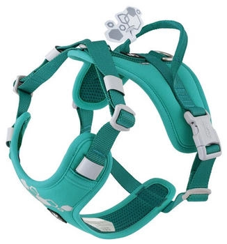 Hurtta Weekend Warrior Geschirr II ECO peacock (türkis), Größe: 45-60 cm