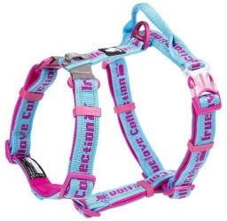 Truelove Escape Geschirr mit Neopren unterlegt blau/pink, Größe: L