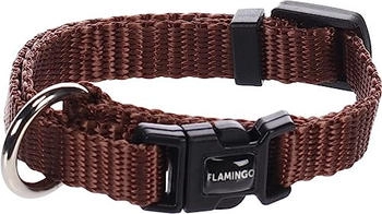 Flamingo Halsband Ziggi braun, Größe: XXS