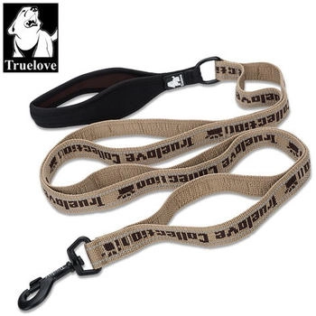 Truelove Nylon Leine mit Neopren unterlegtem Griff braun, Größe: L