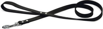 Beeztees Hundeleine Leder genietet schwarz, Maße: 130 cm / 10 mm
