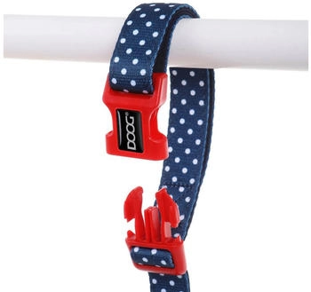 Doog Leine CLIP-IT Stella navy/polka dot
