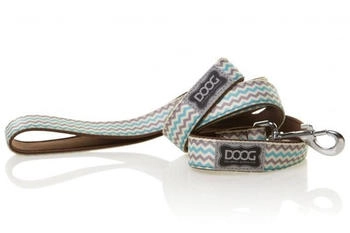 Doog Leine Benji braun/blau zigzag, Maße: 130 x 2,5 cm