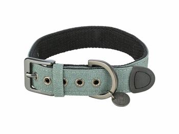 Trixie CityStyle Halsband Canvas, extra breit salbei, Größe: M