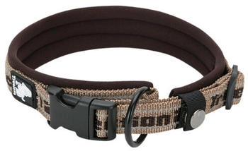 Truelove Nylon Halsband mit Neopren unterlegt braun, Größe: S