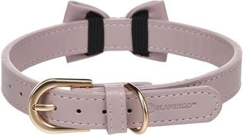 Flamingo Halsband mit Schleife Nela violett, Größe: M