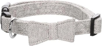 Flamingo Halsband mit Schleife Nelson grau, Größe: M