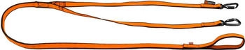Non-stop dogwear Hundeleine Bungee Leash double orange/schwarz