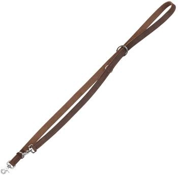 Trixie Rustic Fettleder-V-Leine LXL: 2,00 m/25 mm dunkelbraun