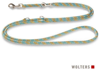 Wolters Führleine Everest reflektierend türkis/gelb, Länge: 200 cm