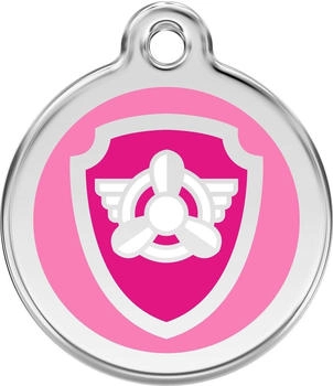 Red Dingo RedDingo Hundemarke mit Gravur Paw Patrol Skye pink, Größe: M