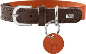 HUNTER Halsband Lemvig S-M (50), orange/dunkelbraun