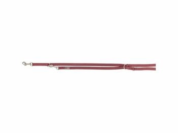 Trixie Premium Verlängerungsleine doppellagig, sangria - Größe M - L: 200 cm lang, 20 mm breit