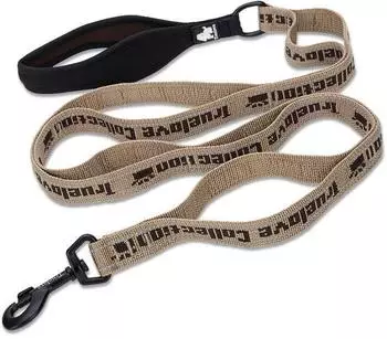 Truelove Nylon Leine mit Neopren unterlegtem Griff braun, Größe: S