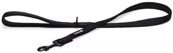 Beeztees Hundeleine Parinca Premium Nylon schwarz, Maße: 120 cm / 20 mm