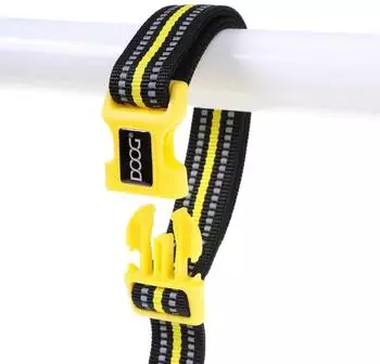 Doog Neon Leine CLIP-IT Bolt black / yellow
