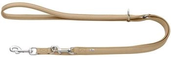 HUNTER Verstellbare F&uuml;hrleine Amalfi beige, Ma&szlig;e: 20 mm / 200 cm