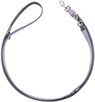 HUNTER Verstellbare F&uuml;hrleine Neopren lavendel/grau, Ma&szlig;e: 10 mm / 200 cm