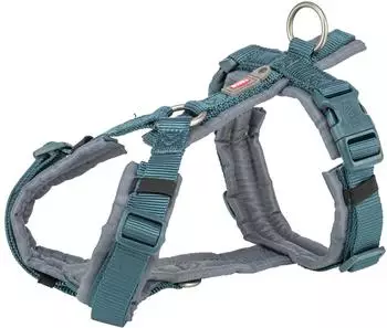 Trixie Premium Trekking Hundegeschirr - petrol/graphit - XS-S