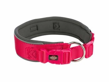 Trixie Premium Halsband, extra breit, fuchsia/grafit, Größe: XS-S