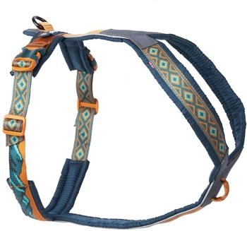 Non-stop dogwear Hundegeschirr Line Harness 5.0 Rachel Pohl Edition teal/oak, Größe: 2