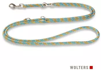 Wolters Hundeleine Everest-Tauprogramm t&uuml;rkis/gelb - [GLO689300519]
