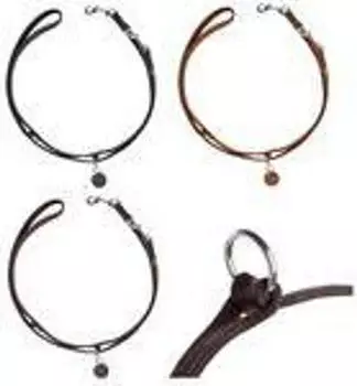 HUNTER Verstellbare F&uuml;hrleine geflochten Aalborg cognac, Ma&szlig;e: 20 mm / 200 cm