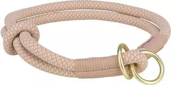 Trixie Dog Soft Rope Zug-Stopp-Halsband, rosa/hellrosa S: 35 cm/&oslash; 10 mm