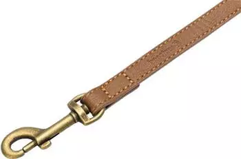 Beeztees Hundeleine Balacron Ax Kunstleder braun, Maße: 180 cm / 15 mm