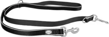 Duvo+ West Duo Leine Nylon schwarz