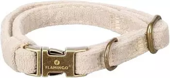 Flamingo Hundehalsband Janka beige, Gr&ouml;&szlig;e: XS