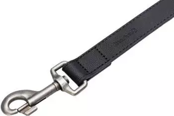Beeztees Hundeleine Balacron Ax Kunstleder schwarz, Maße: 180 cm / 25 mm