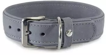 Das Lederband Hundehalsband Boston Granite Länge: 30 cm
