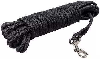 Duvo+ Trackingleine rund Classic schwarz, 15 m / 8 mm
